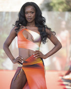 Ariel Dress - Miracle Print worn at Ibiza Swim Week