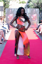 Ariel Dress - Miracle Print worn at Ibiza Swim Week