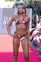 Nina Bikini Top - Miracle Print worn at Ibiza Swim Week