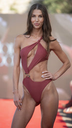 Tiana One Piece - Chocolate worn at Ibiza Swim Week